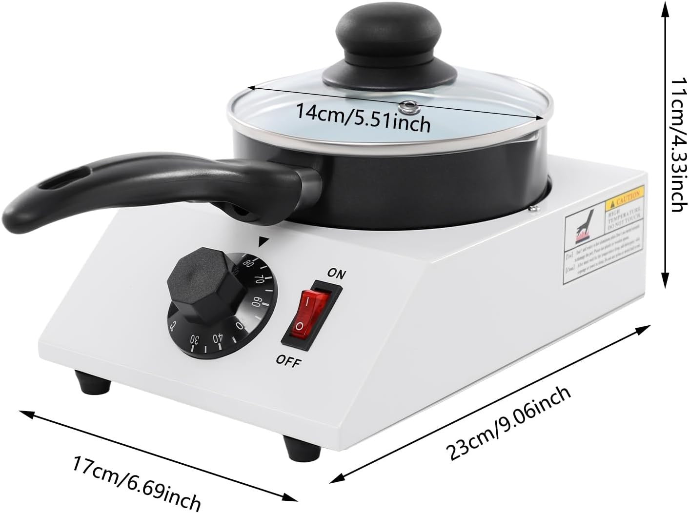 Electric Chocolate Melting Machine Adjustable Temperature Non Stick