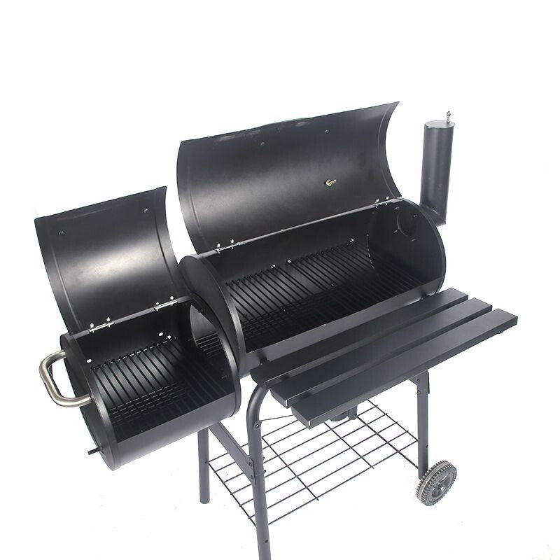 Alabama Alf’s Charcoal BBQ Smoker Grill – Barrel Style Trolley BBQ Outdoor