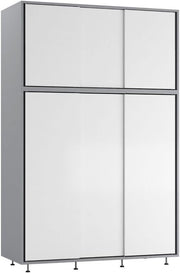 6-Door Sliding Wardrobe White Doors | Spacious Modern Bedroom Storage