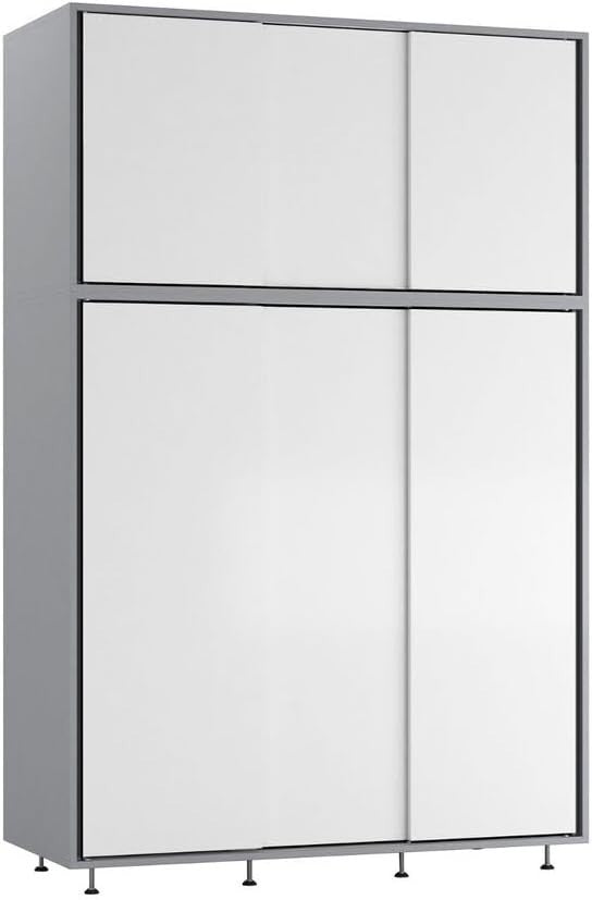 6-Door Sliding Wardrobe White Doors | Spacious Modern Bedroom Storage