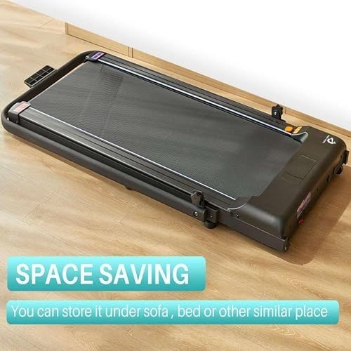 Under Desk Walking Pad Treadmill Foldable 1-10Km/H 2HP Home Cardio Gym