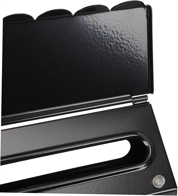 Lockable Wall Mounted Mailbox Black Iron Secure Outdoor Post Box Large & Stylish