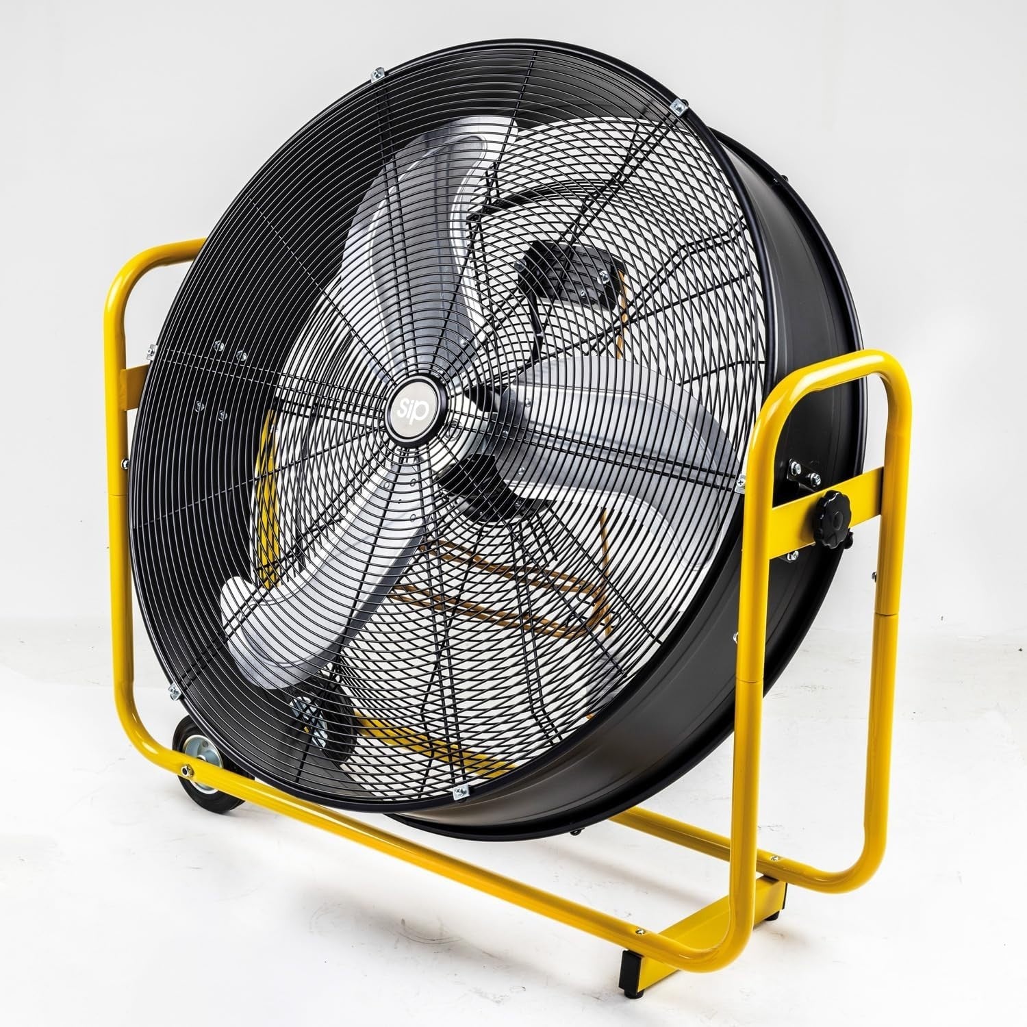 30" Heavy Duty Drum Fan – 2-Speed Industrial Floor Cooling Wheels & Adjust Tilt