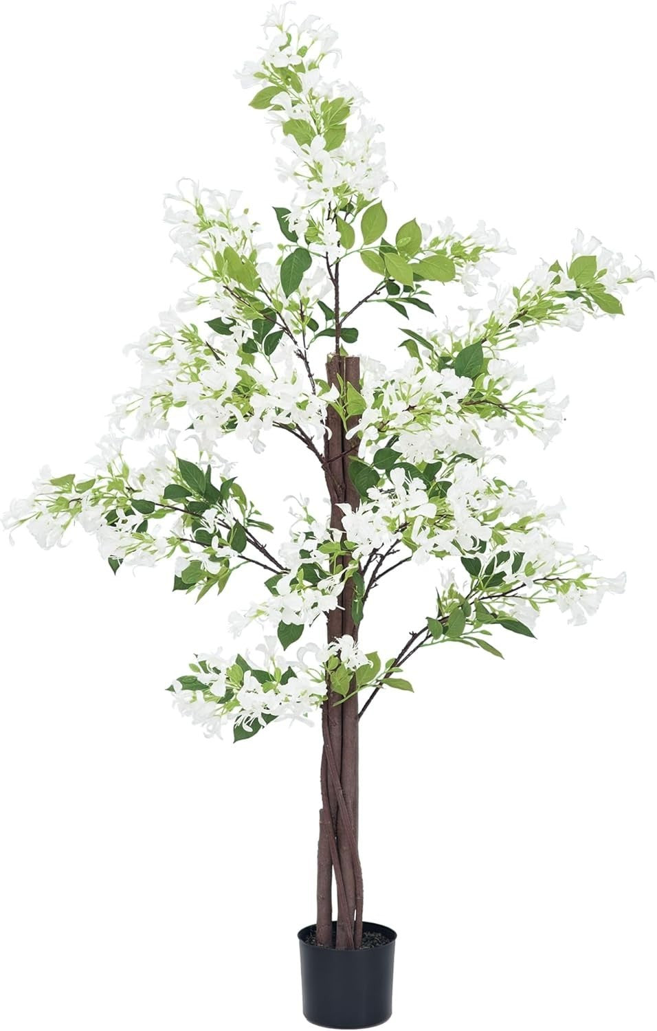 150cm Honeysuckle Flower Tree Artificial Plant White Blossoms Indoor Nursery Pot