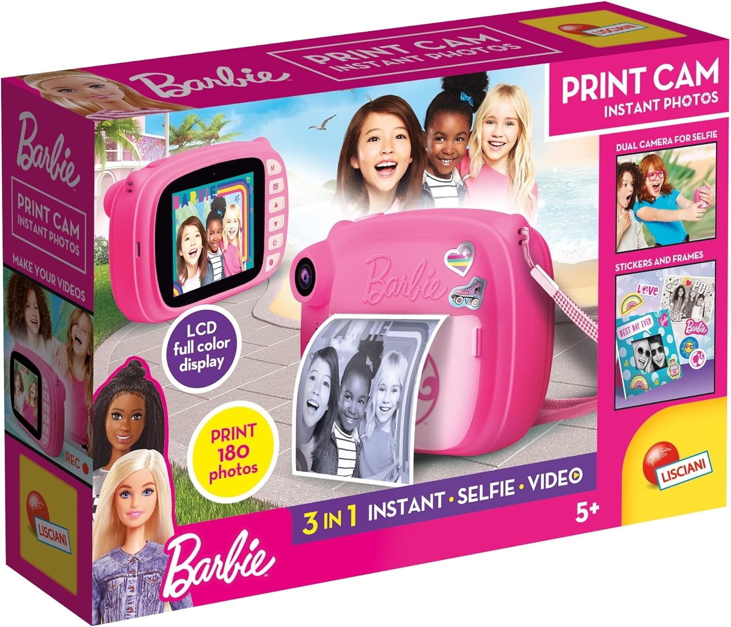 Kids Instant Print Camera 3 in 1 Selfie Video Camera Prints 180 Photos