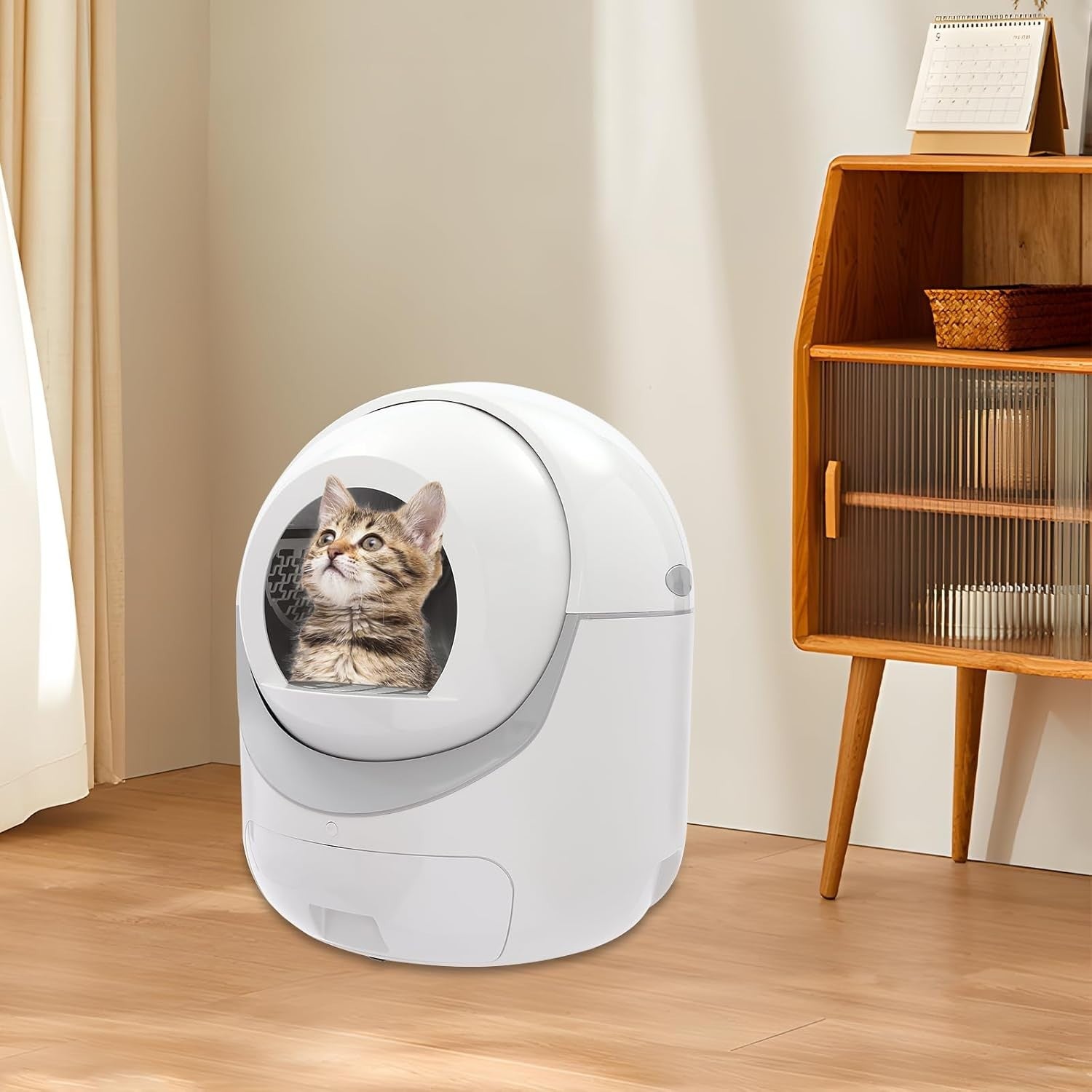 Self Cleaning Cat Litter Box XL Open Top App Control Multi Cat