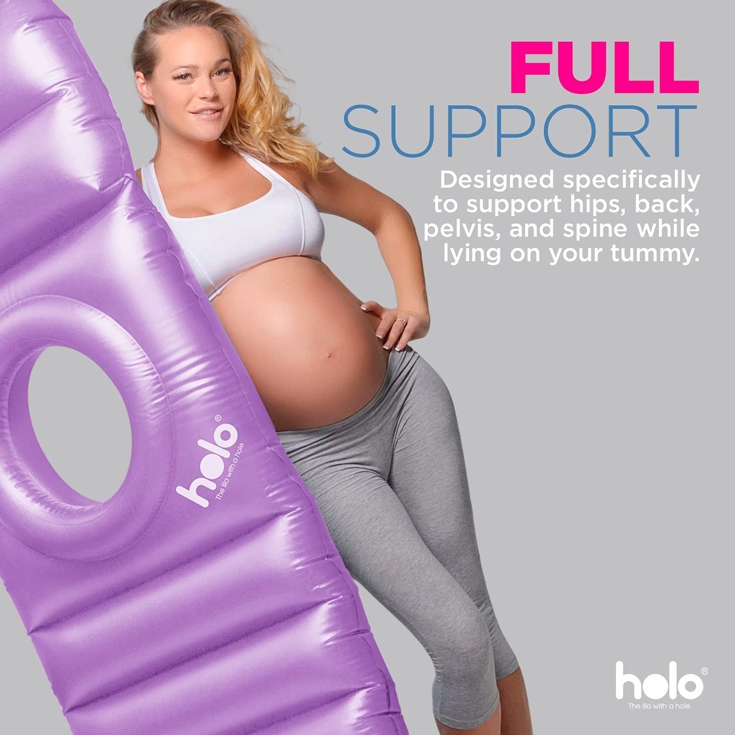 Inflatable Maternity Pillow With Belly Hole Pregnancy Support Travel Bed