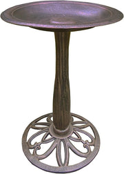 Antique Bronze Metal Bird Bath – Elegant Outdoor Garden Water Feature