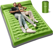 Double Self-Inflating Camping Mat with Pillow | 15cm Thick Outdoor Pad