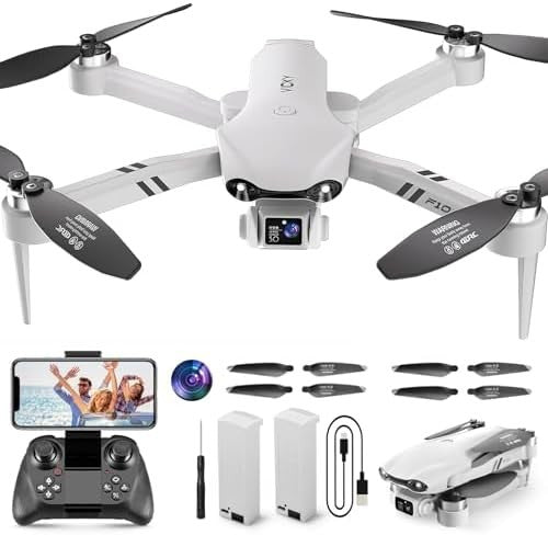 4DRC F10 Foldable Drone 1080P HD Camera 3D Flip Altitude Hold 2 Battery FPV