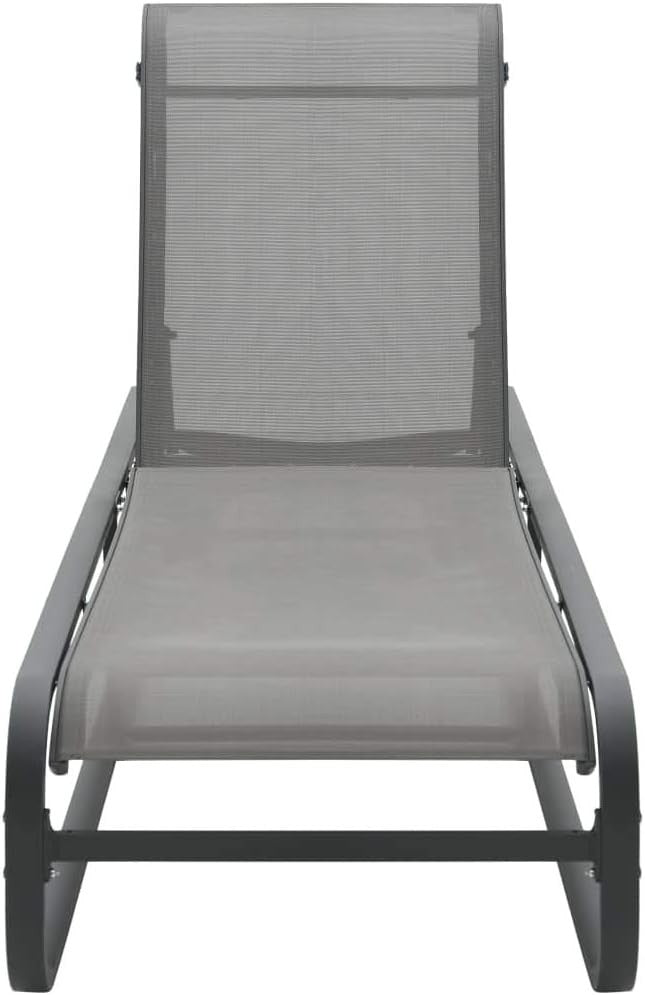 Adjustable Outdoor Sun Lounger Recliner with Water-Resistant Textilene & Durable