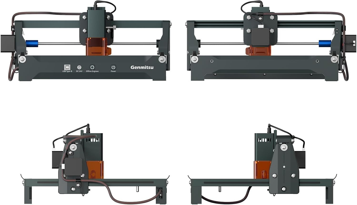 Laser Engraver Machine 2.5W Desktop CNC Engraving for Wood Leather Paper