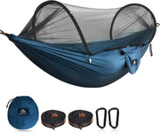 Ultralight Camping Hammock with Bug Net | 300kg Load | 2 Tree Straps