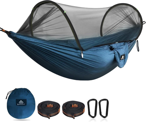 Ultralight Camping Hammock with Bug Net | 300kg Load | 2 Tree Straps