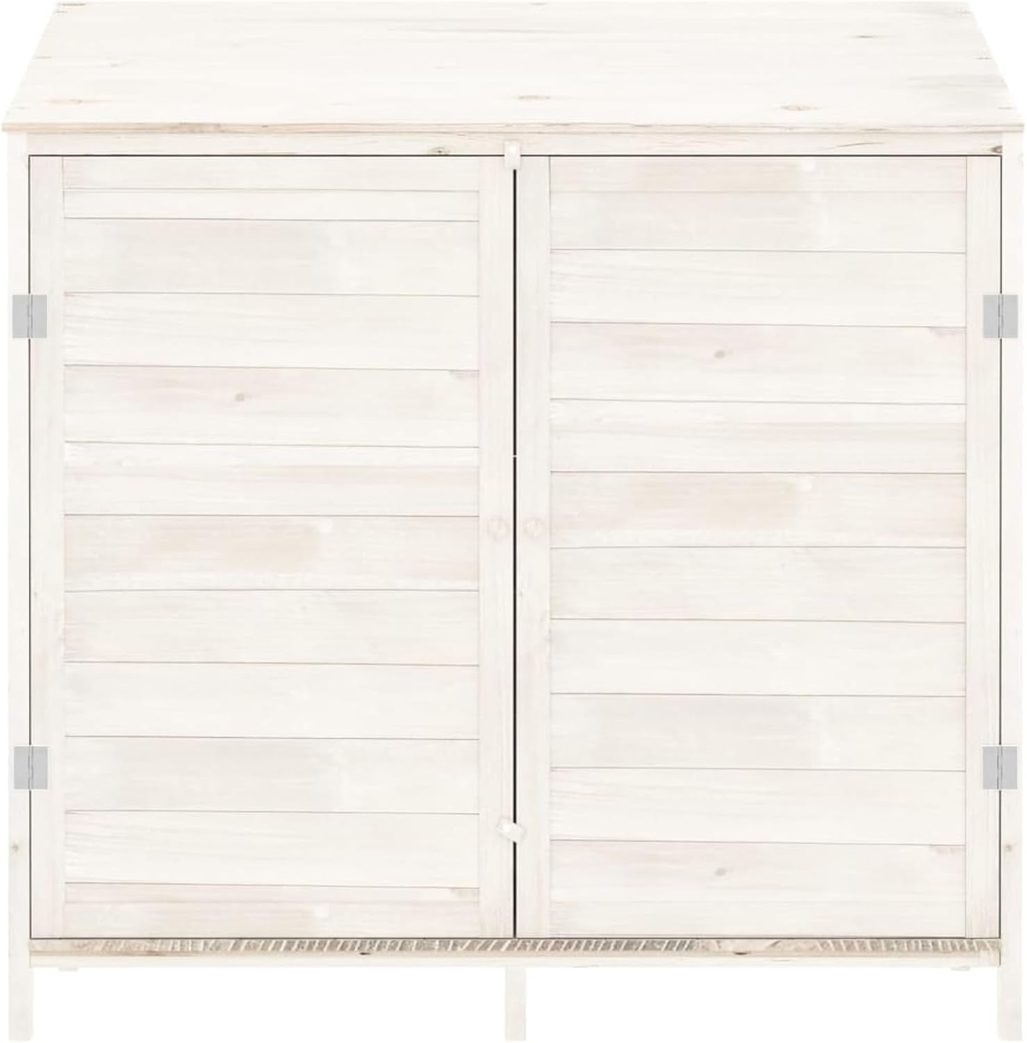 Outdoor Wooden Garden Shed 102x52x112cm Storage Box Weather-Resistant