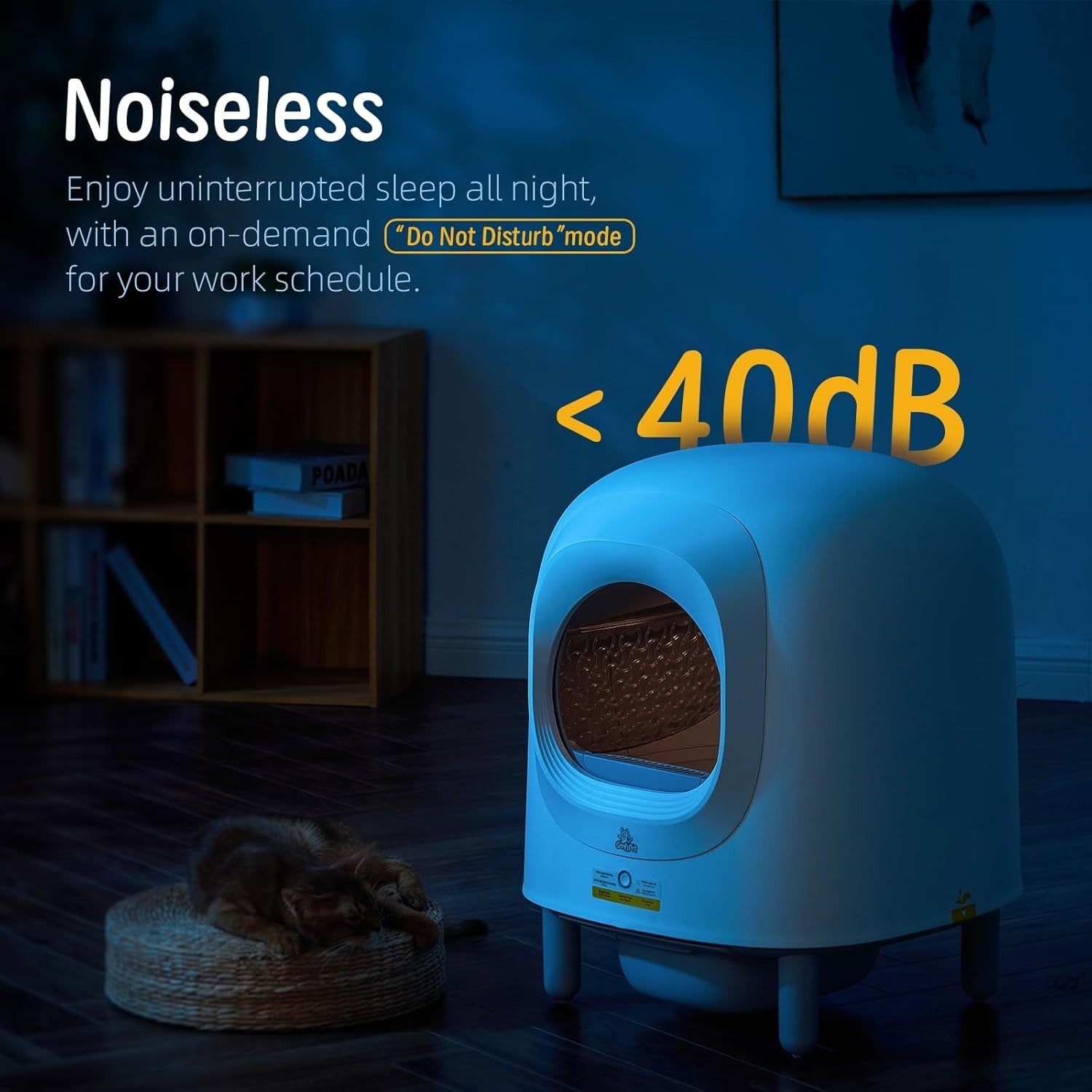Self Cleaning Cat Litter Box APP Control XL Auto Odor Free Smart