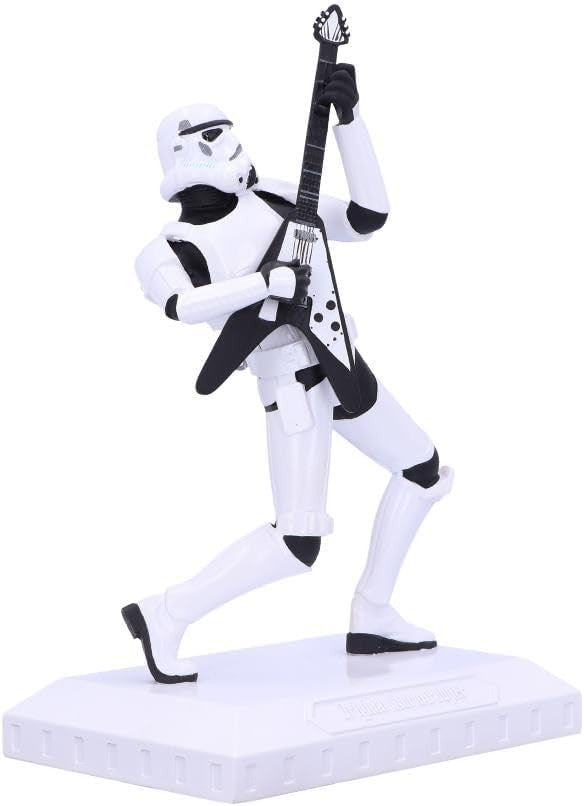 Rockstar Stormtrooper Figurine 18cm Resin Guitar Statue Collectible Home Decor