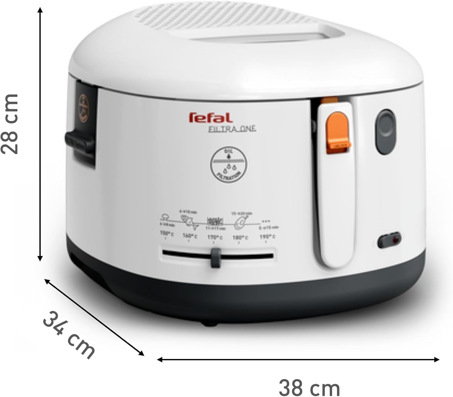 2.1L Deep Fat Fryer 1900W Electric Oil Fryer Auto Lid Opening