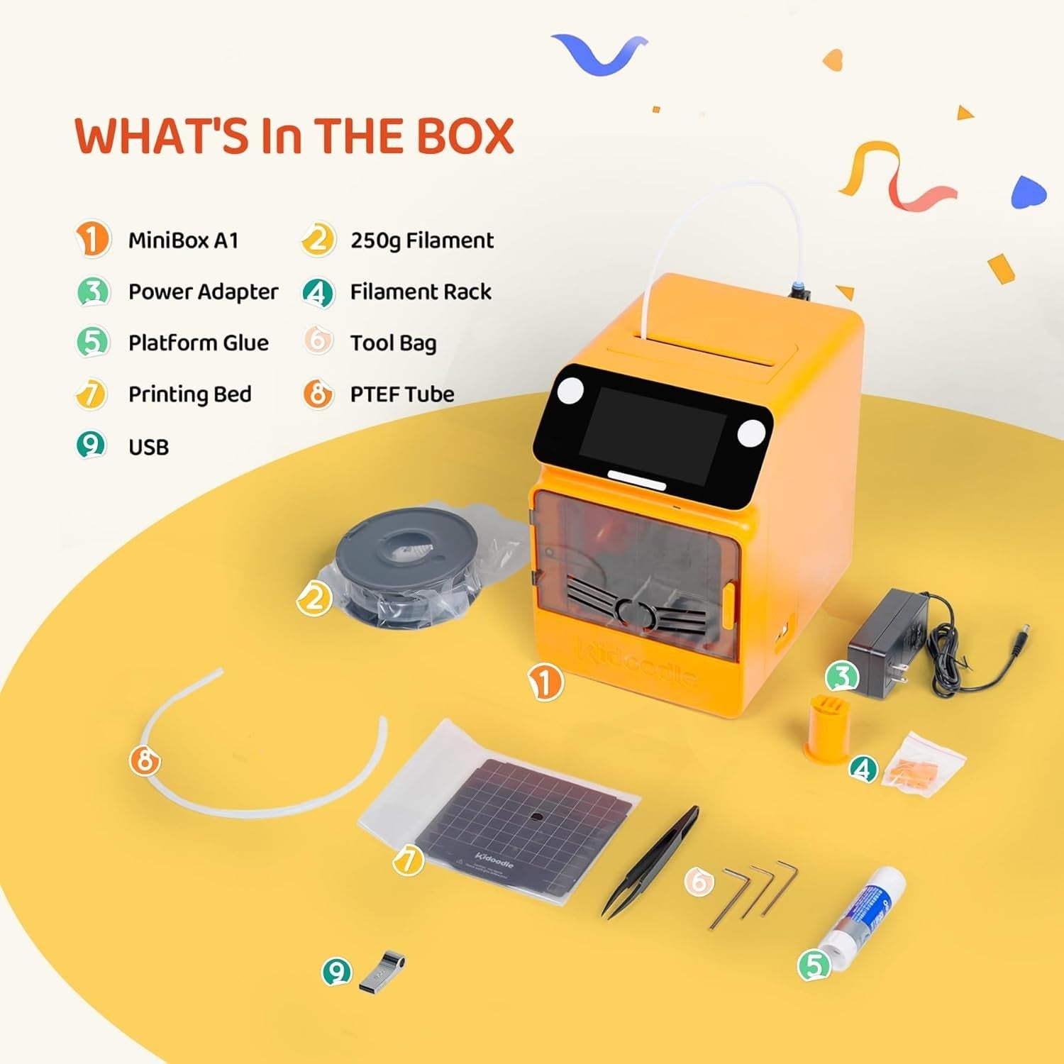 Kids Safe Mini 3D Printer WiFi App Control One-Click Print Touchscreen