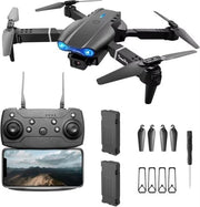 Foldable 1080P Dual Camera Drone w/ Live Video 2 Batteries Carry Case RC Quad