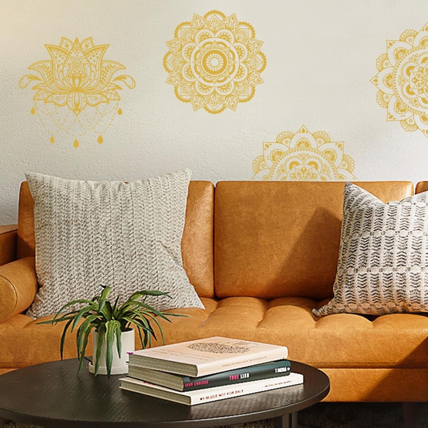Boho Mandala Wall Sticker Removable Vinyl Home Decor 116x39cm