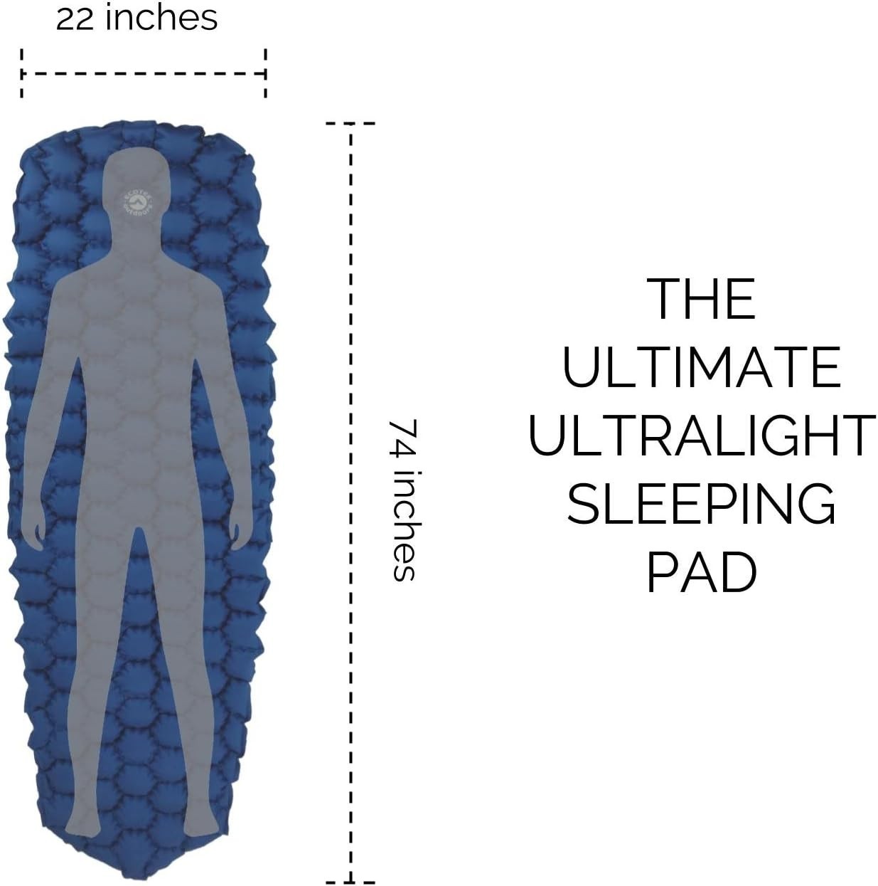 Ultralight Inflatable Sleeping Pad for Hiking, Backpacking & Camping