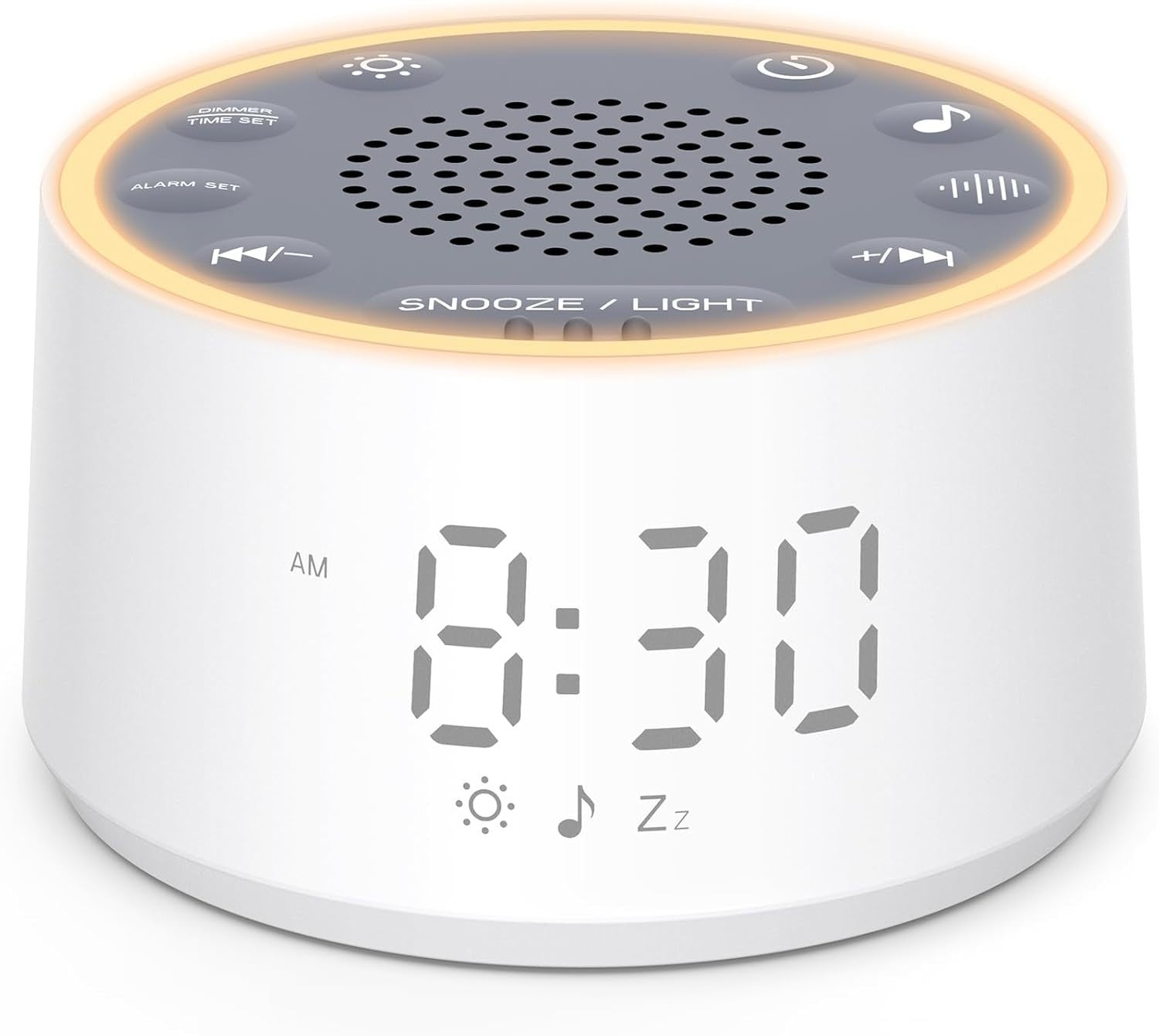White Noise Machine for Sleep with 25 Soothing Sounds & Night Light