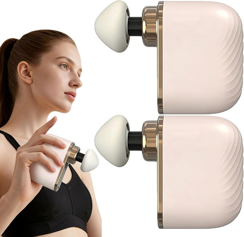 Mini Massage Gun Deep Tissue Percussion Pain Relief Quiet Travel Size 2 Pack