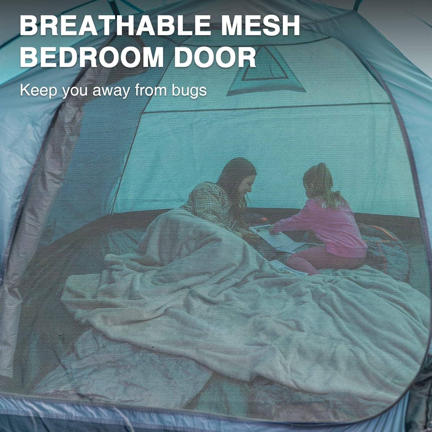 Portal 3-4 Person Family Camping Tent with Porch Waterproof Dome