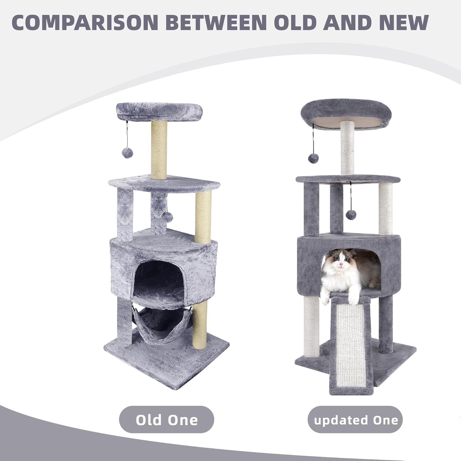 Cat Tree Scratching Post Indoor Multi Level Climbing Tower Condo Play Centre