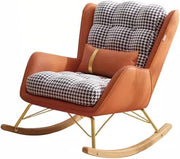 Modern Upholstered Rocking Chair with Footstool - Recliner, Cozy Relaxation Seat