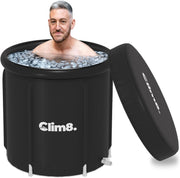 75cm Portable Ice Bath Tub 320L Cold Plunge Barrel with Cover for Recovery