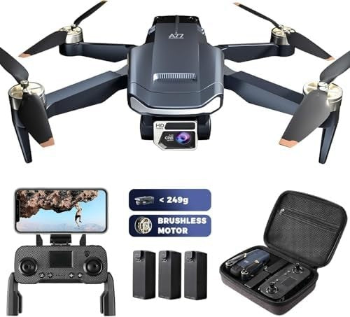 4K Camera Drone for Beginners, 84min Flight, Brushless Motor, Follow Me GPS