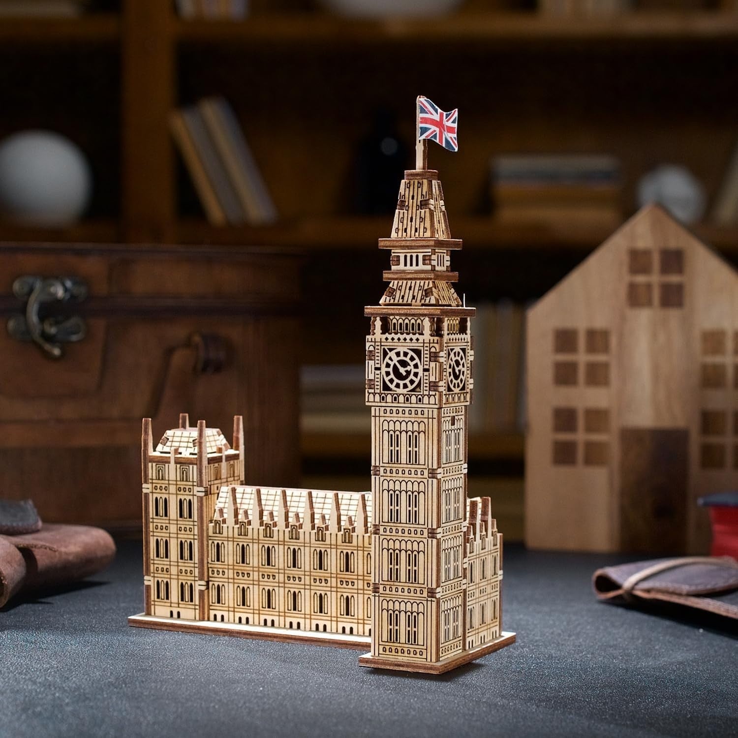 3D Wooden Big Ben Puzzle Kit - DIY London Architecture Model