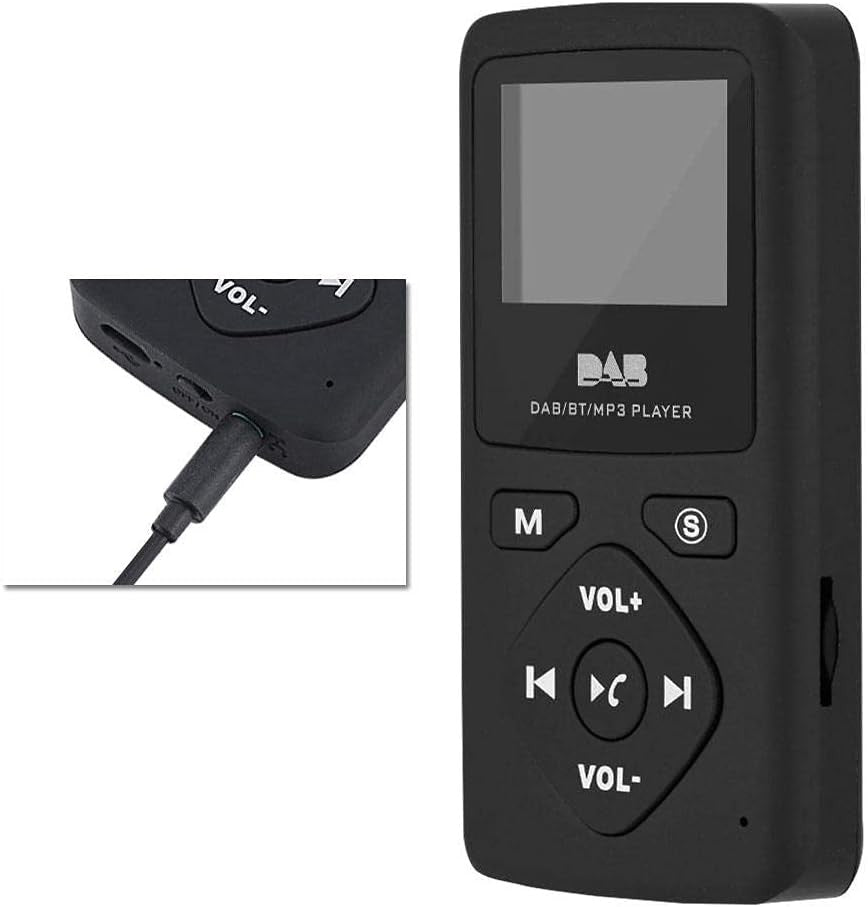 Pocket DAB/DAB+ FM Digital Radio Bluetooth MP3 Player
