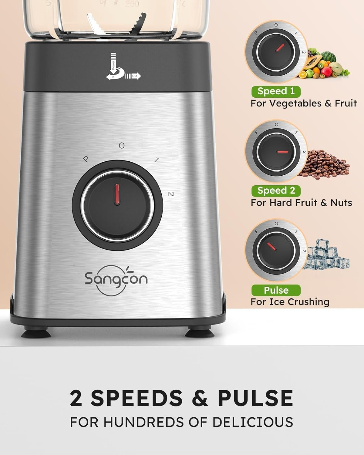 500W 5-in-1 Food Blender Mixer Set Smoothies Ice Veg Fruit Processor Jug