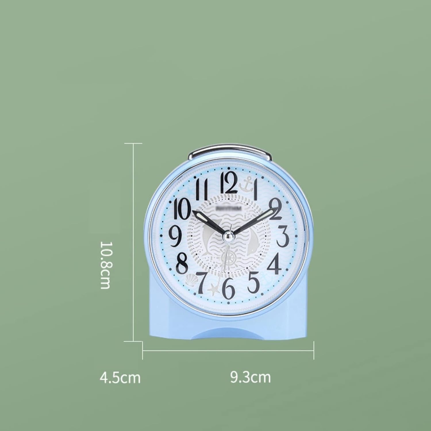 Silent Alarm Clock Loud Wake Up Bedside Clock Night Light for Heavy Sleepers