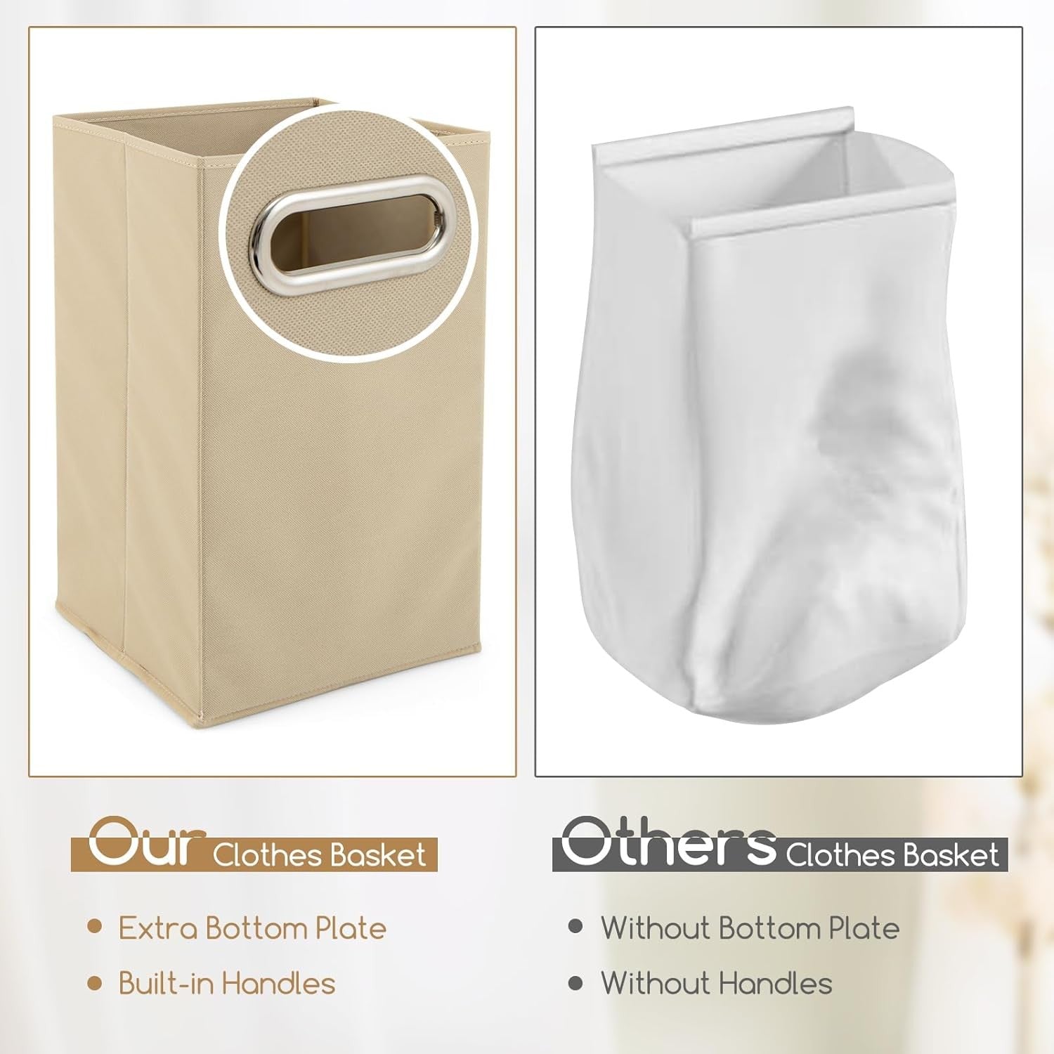 Bamboo Laundry Hamper with Shelves | Tilt-Out Basket & Removable Liner 130cm