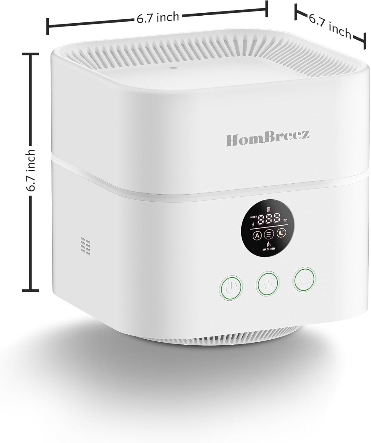 Air Purifier Humidifier Combo H13 HEPA 200ft² Quiet Smart App Control