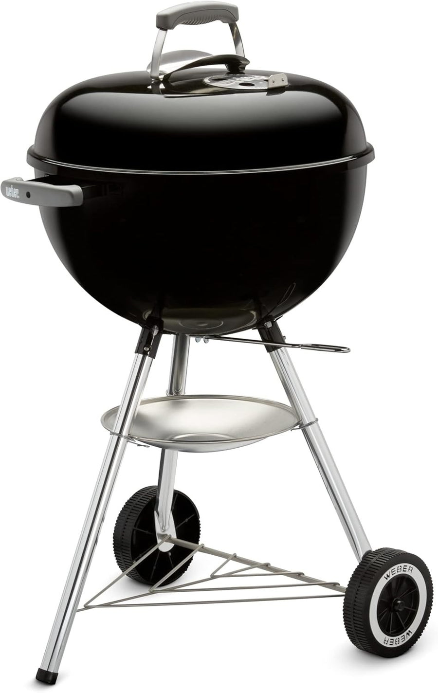 47cm Charcoal Kettle BBQ Grill with Lid Thermometer Tripod Stand Outdoor Cooking