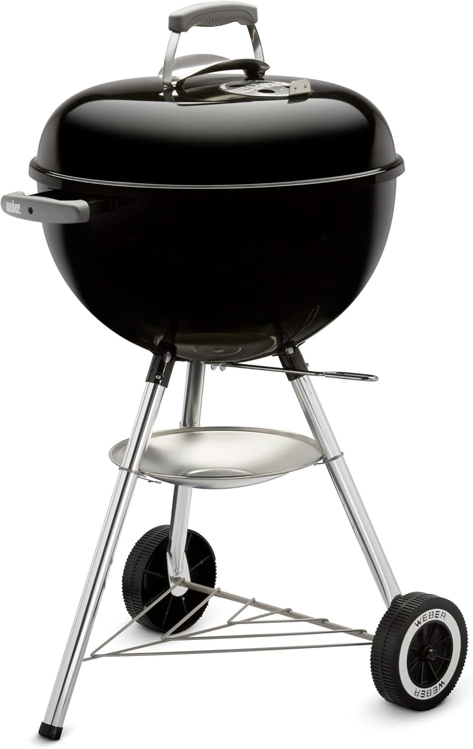 47cm Charcoal Kettle BBQ Grill with Lid Thermometer Tripod Stand Outdoor Cooking