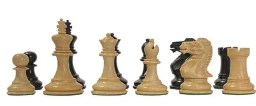 Luxury Mahogany Chess Set with Weighted Pieces & Wooden Storage Box