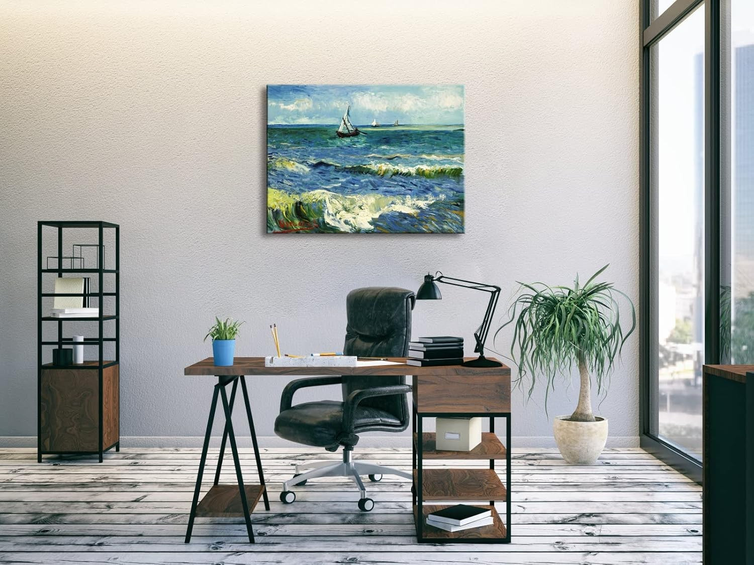 Van Gogh Seascape Canvas Wall Art Large Ocean Sea Giclée Print