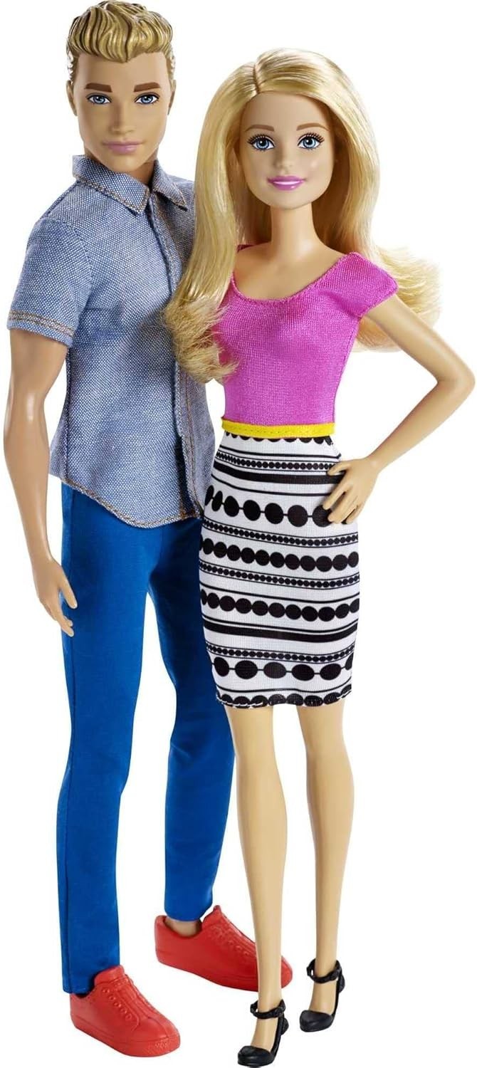 Fashion Dolls 2-Pack Boy & Girl Dolls Colorful Outfits Gift Set