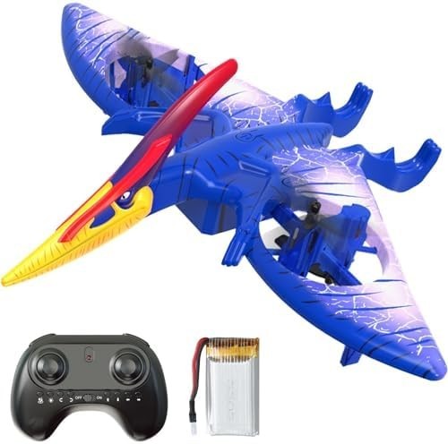 RC Dinosaur Drone for Kids Boys 8-12, Remote Control Plane, USB Rechargeable