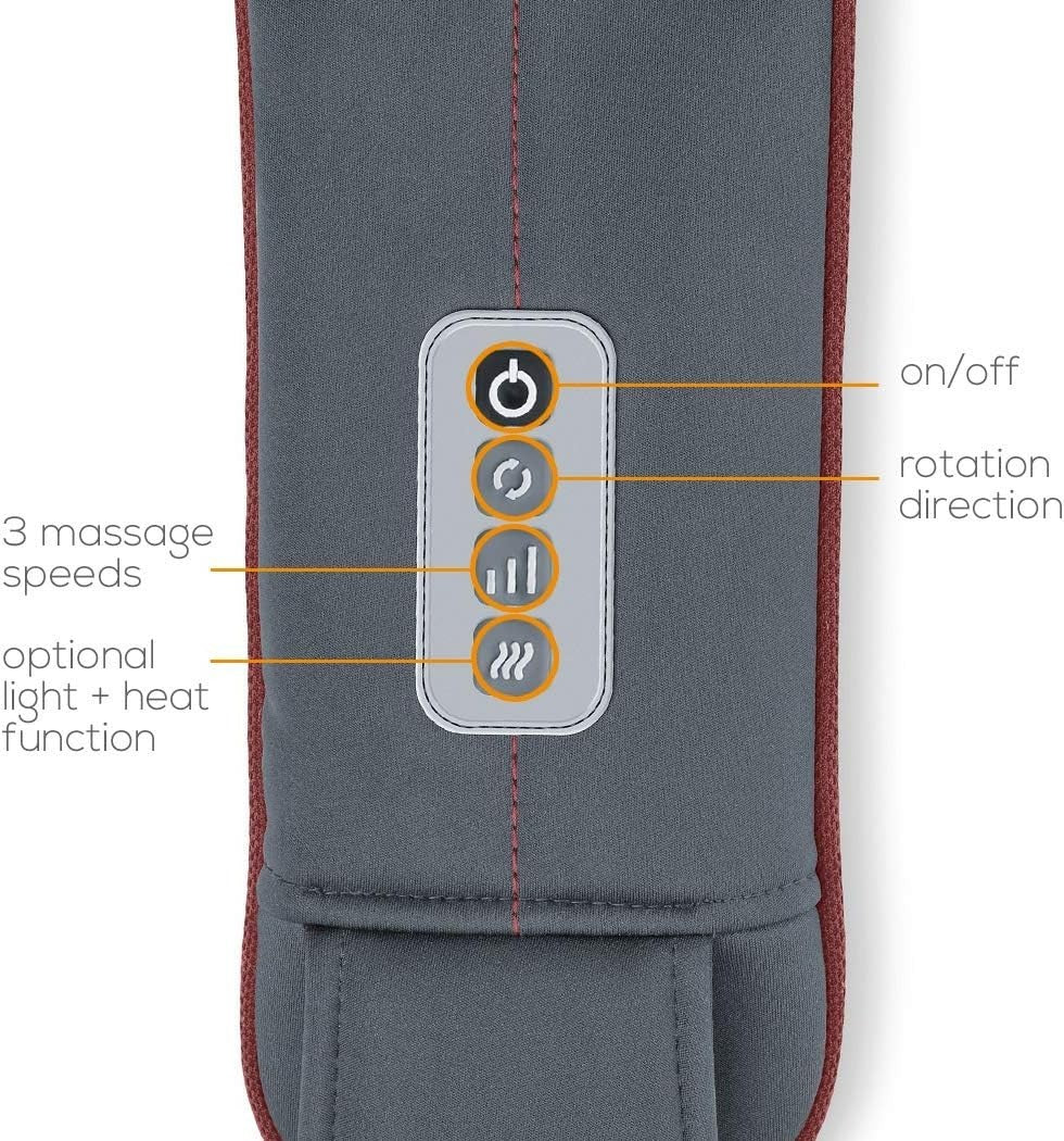 3D Shiatsu Neck Shoulder Back Massager Belt | Heat & Infrared Therapy