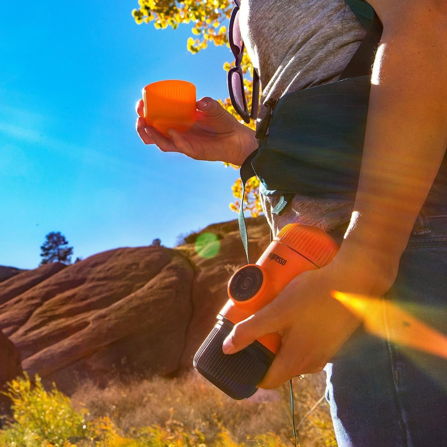 Portable Espresso Maker | 18-Bar Manual Pump | Travel Coffee Machine