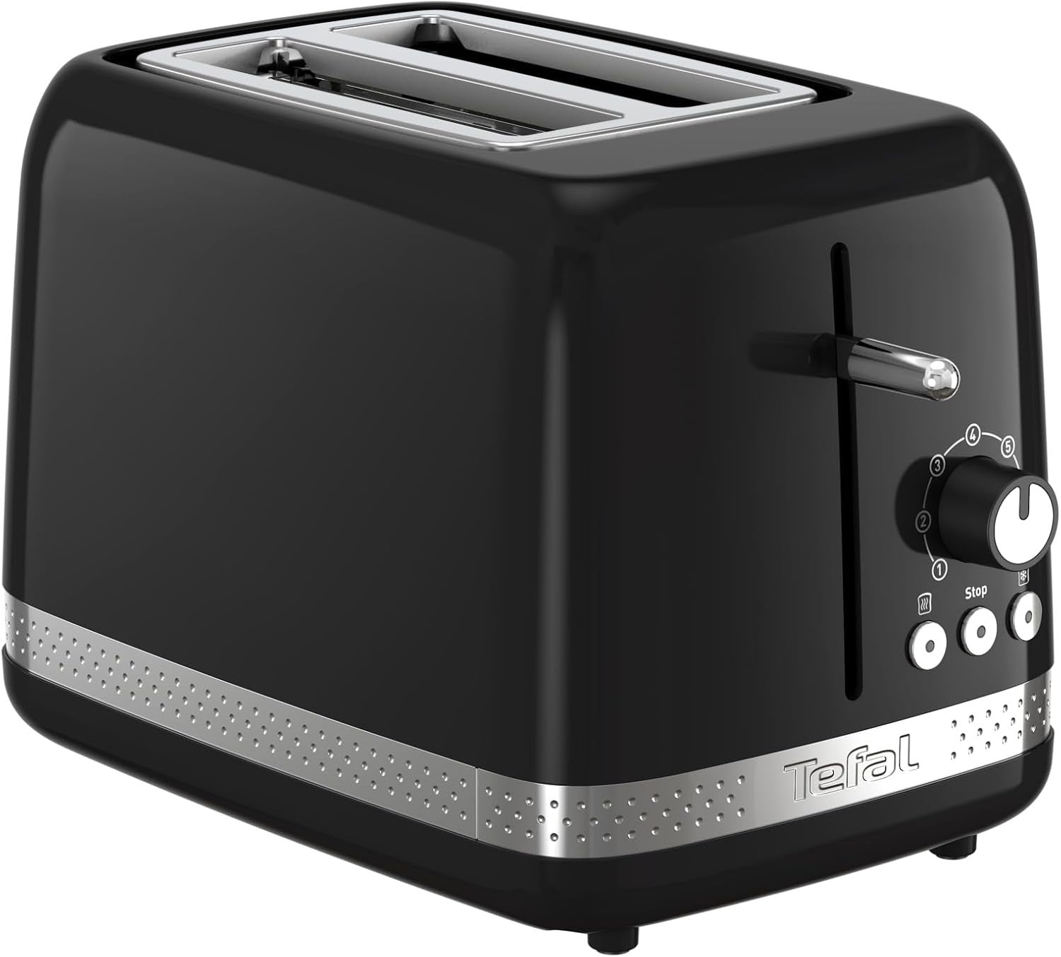Adjustable 2-Slice Toaster with 7 Browning Levels, High-Lift, Defrost & Reheat