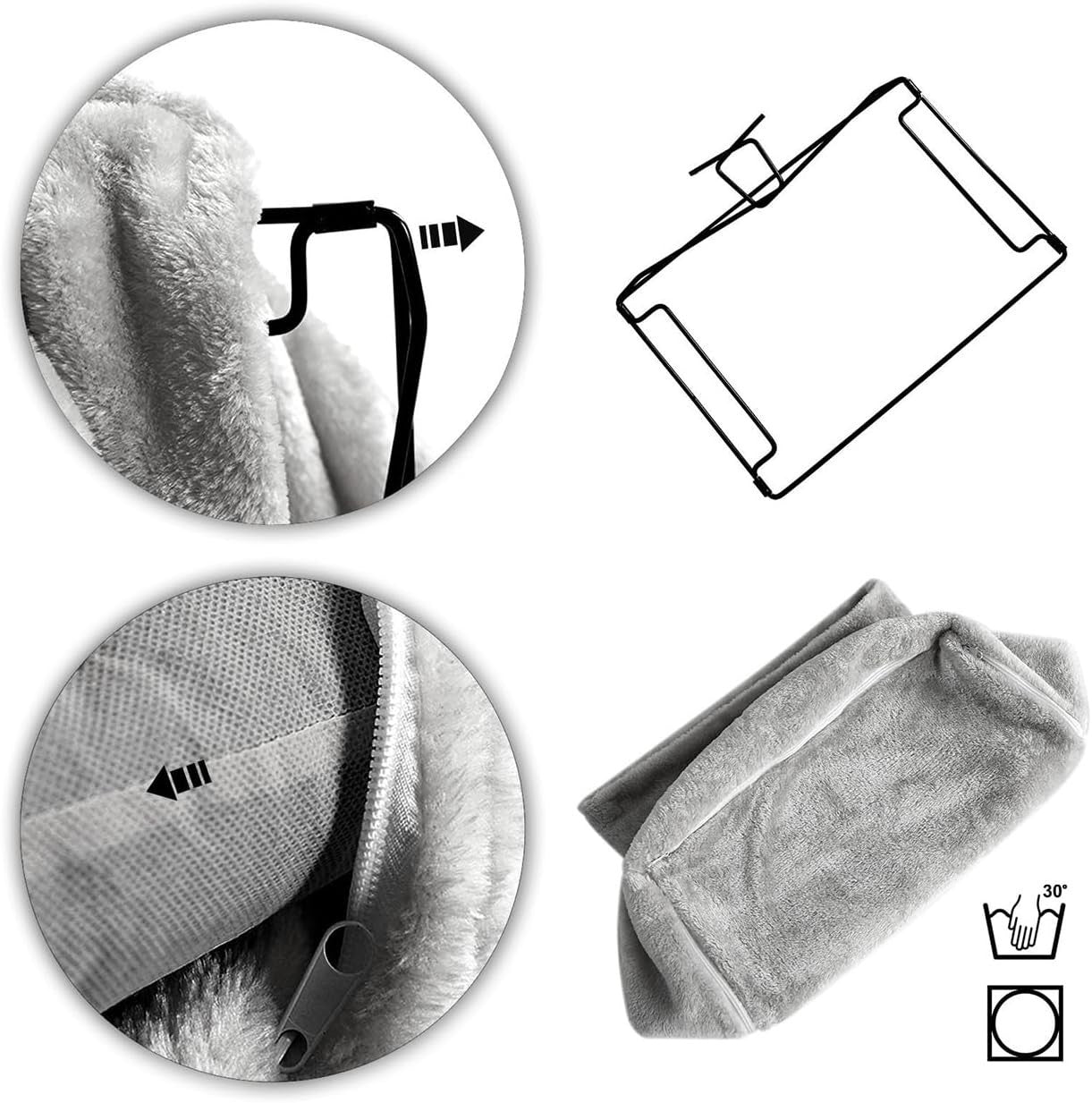 Cat Radiator Bed Plush Heating Hammock Washable Cover Heater Perch