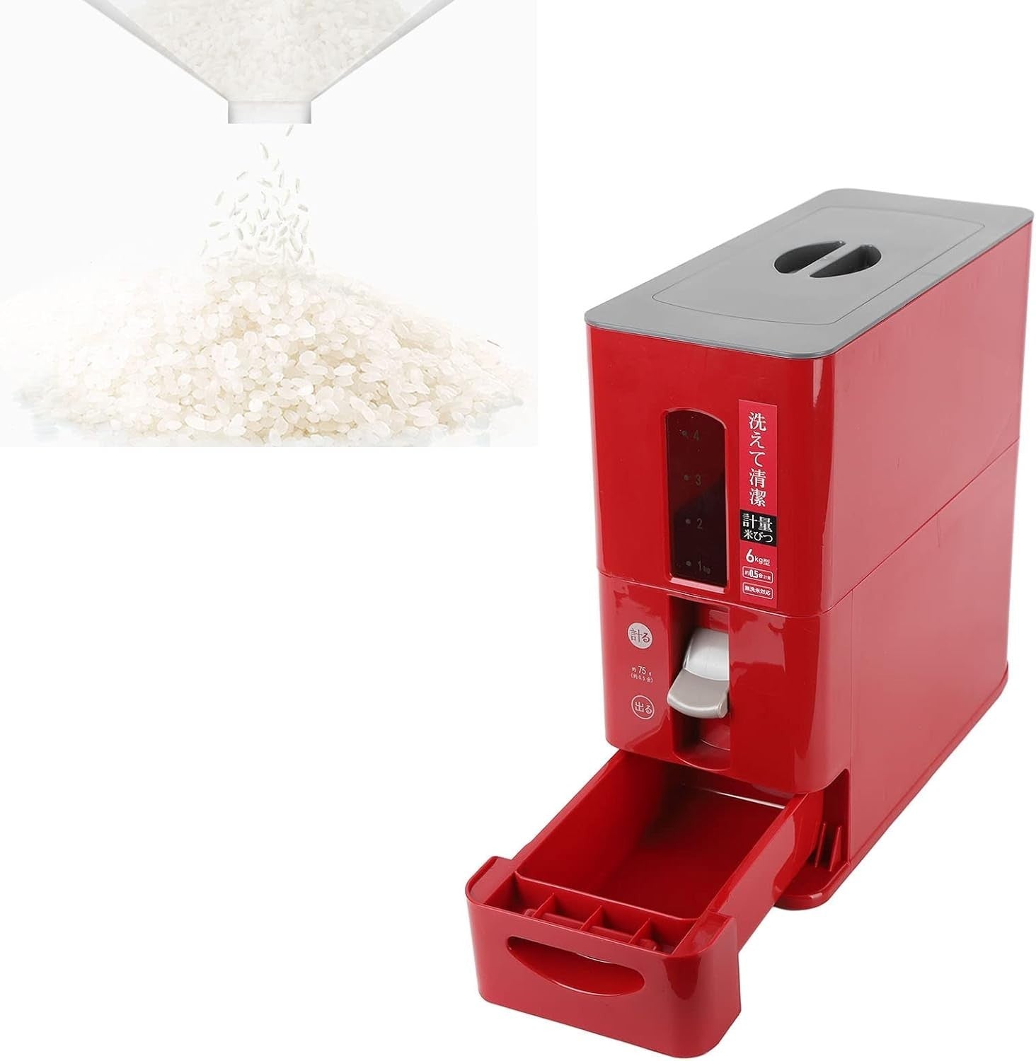 6KG Automatic Rice Dispenser Airtight Grain Storage Container